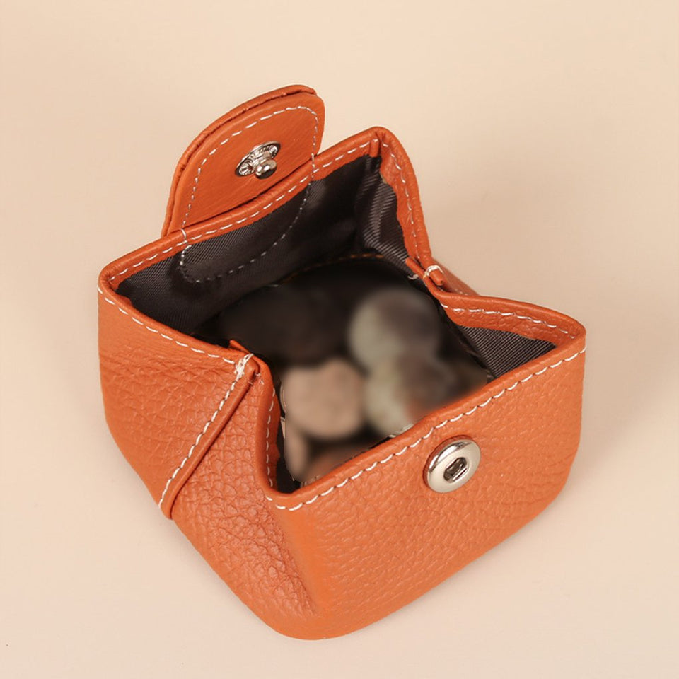 Cockatoo Genuine Leather Coin Pouch-Change Holder