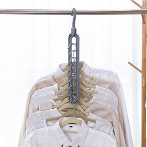 9 Holes Multifunction Clothes Hanger pack of 2