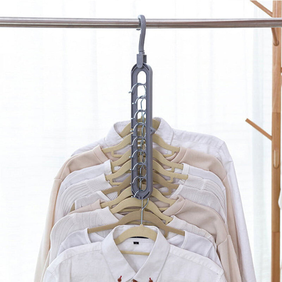 9 Holes Multifunction Clothes Hanger pack of 2