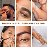 Premium Metal Pro Facial Razor with Travel Case ( pack of  3 )