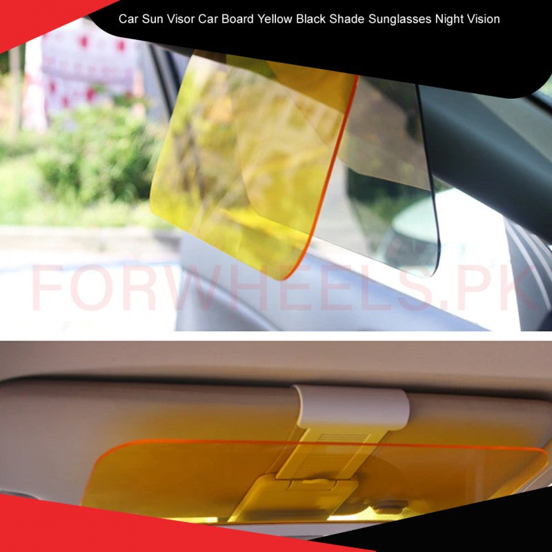 2 in 1 Car Anti-Glare Mirror Sun Visor Mirror Day and Night