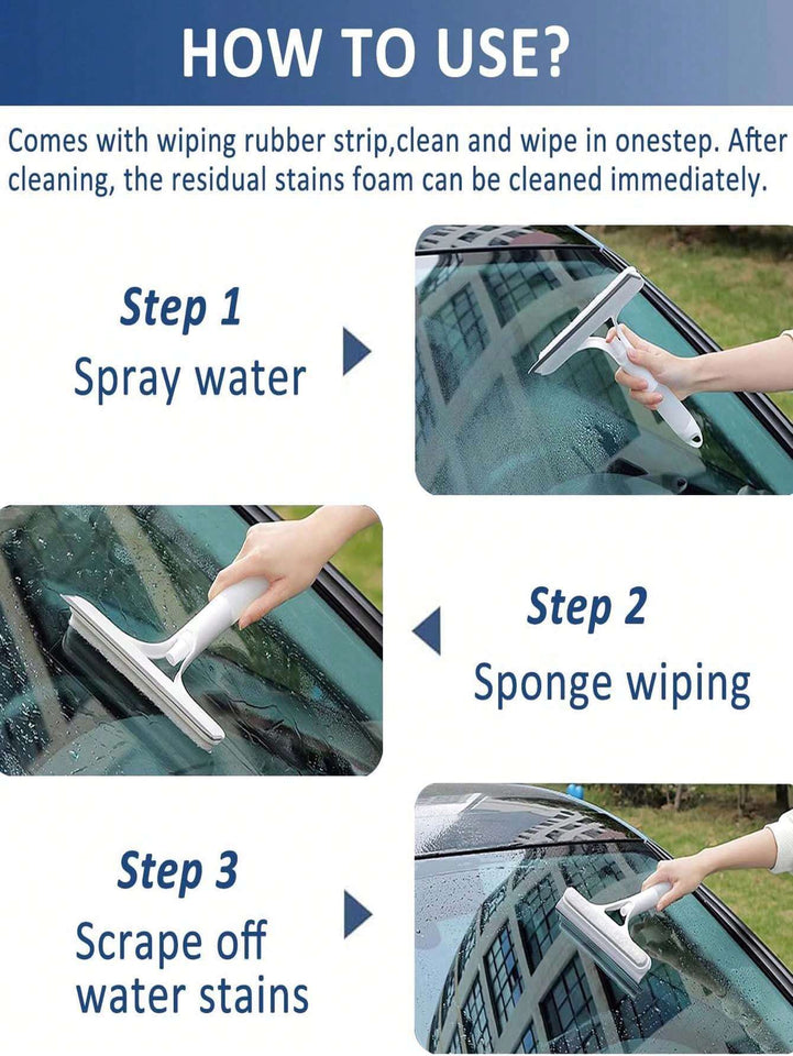 2 In 1 Car Glass Cleaner  Wiper