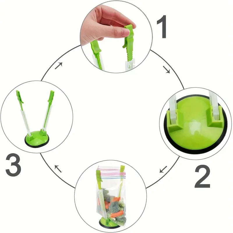 Adjustable Countertop Vertical Food Bag Holder