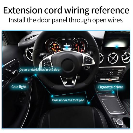 Interior Car LED Strip Lights App Control Or Remote Control ( 3.5 Feet ) 🚗✨