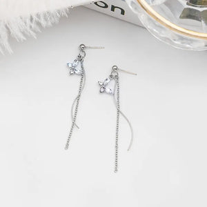Sparkling Butterfly tassel Earrings