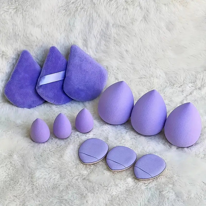 12-Piece Makeup Sponge Puff Set