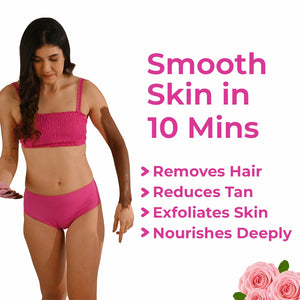 4-in-1 Rose Body Hair Removal Wax Powder Mask