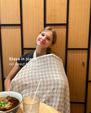 Feed Anywhere Nursing Cover - Houndstooth Neutral
