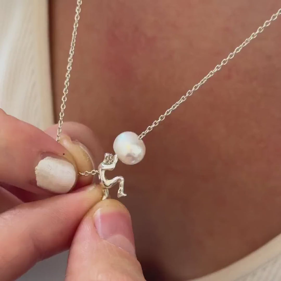 modern pearl  Necklace