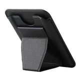 Faux Leather Wallet Magsafe With Stand - Black