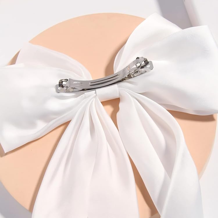Long Bow Hair Clips In 4 Different Color ( pack of 4 )