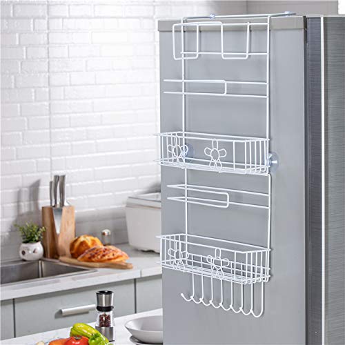 5-Tier Multi-Functional Storage Shelf For Hanging On The Fridge