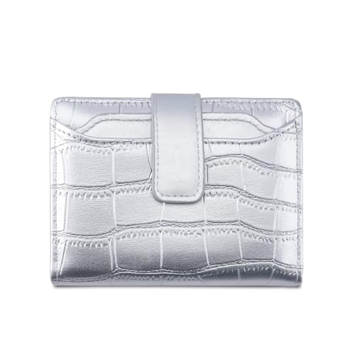 Crocodile Pattern Zipper Leather Wallet