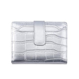 Crocodile Pattern Zipper Leather Wallet