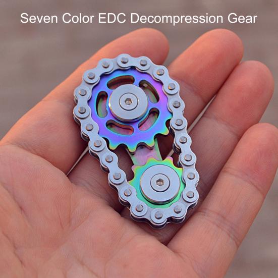 Bike Chain Gear Fidget Spinner Gyro