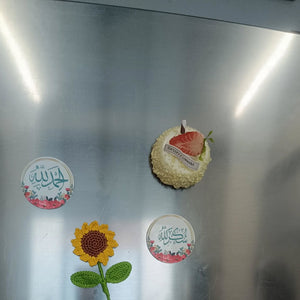 mini  sunflower fridge magnets pack of 2
