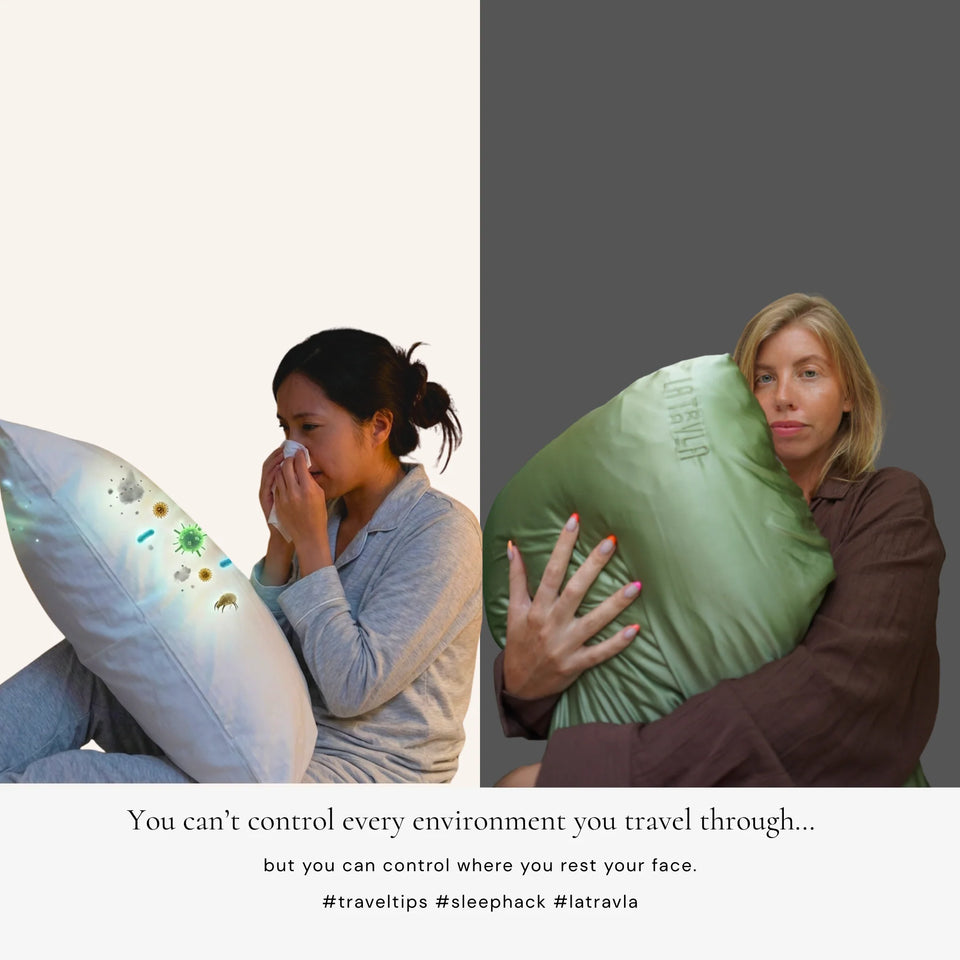 Silky Poly Satin Travel Pillow Hair Bonnet Sleeping- Pack of 2