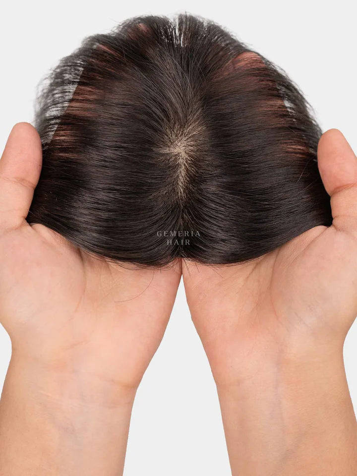 Hair Band Topper With Curtain Bangs
