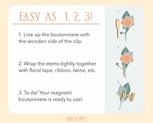 Mini Magnetic Boutonniere