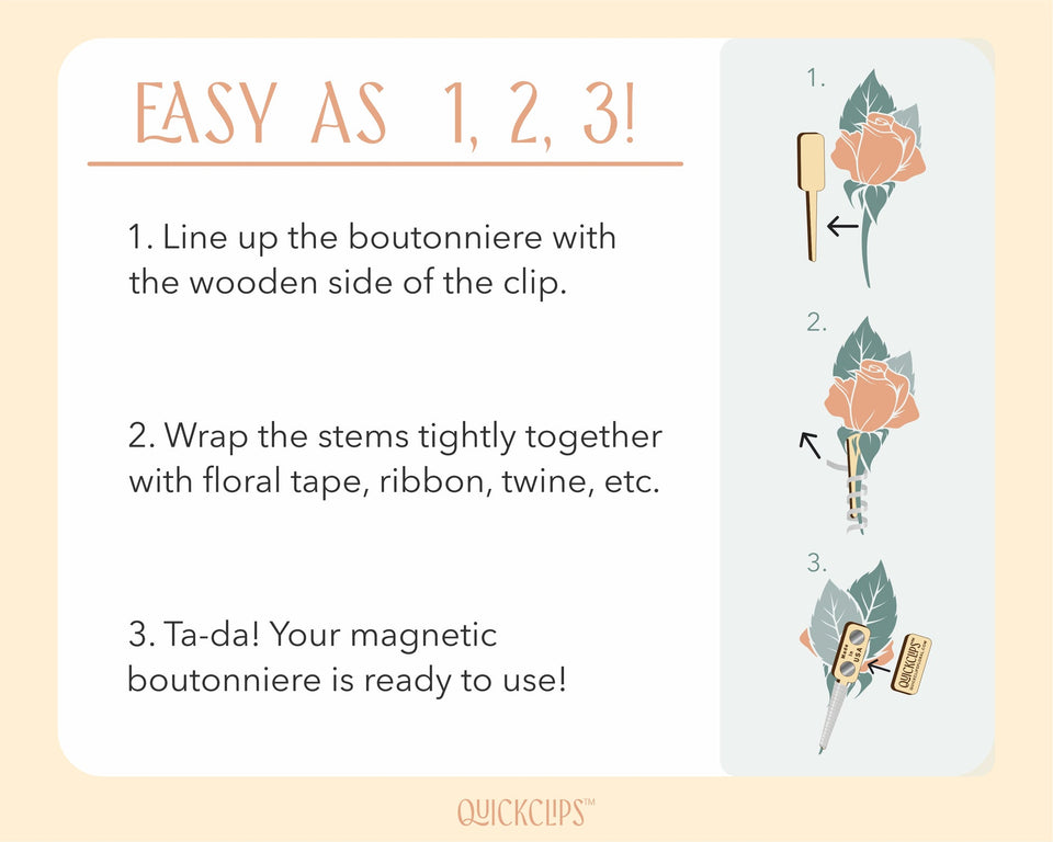 Mini Magnetic Boutonniere