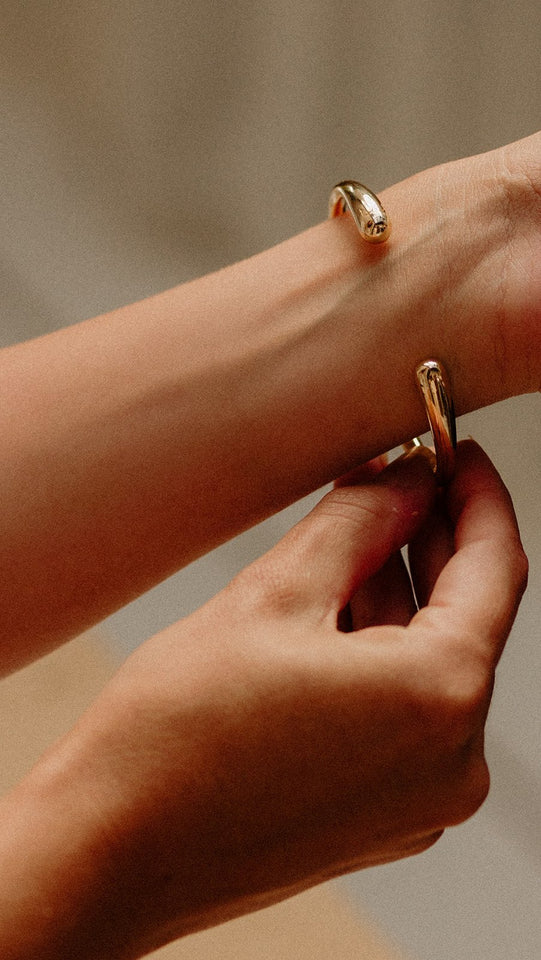 Golden Cuff Bobbie Bangles