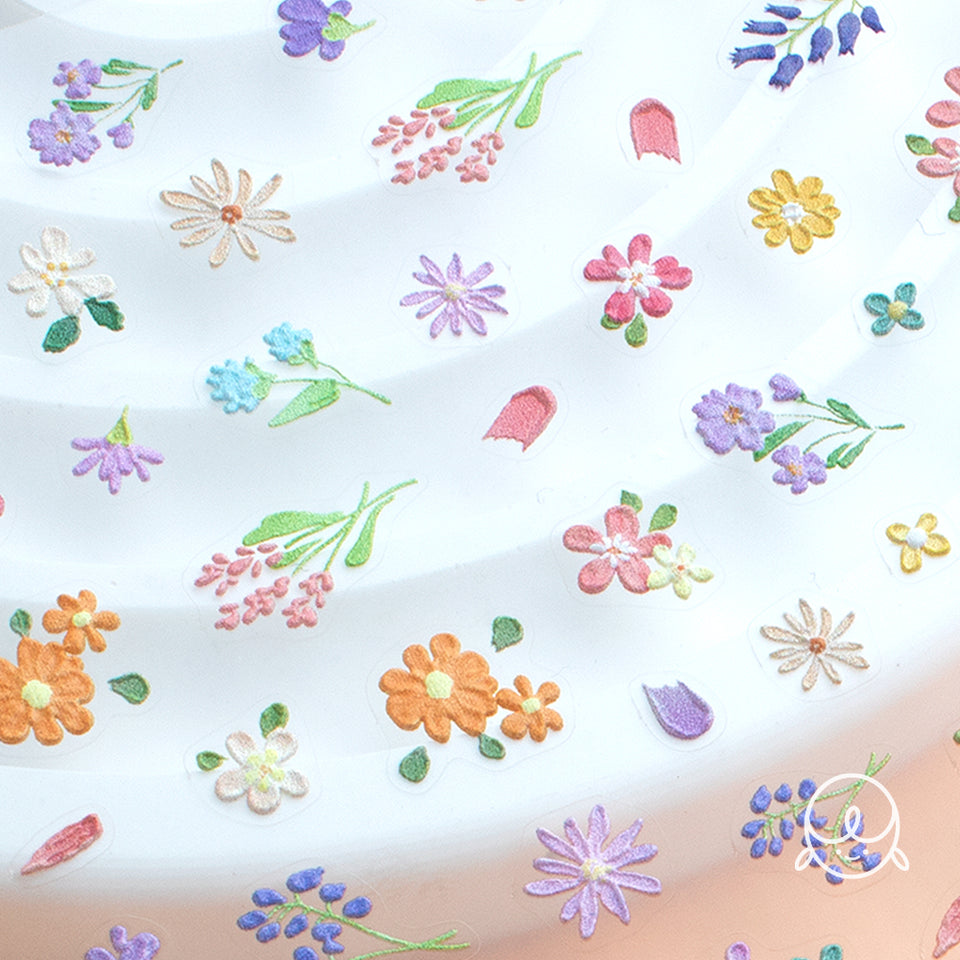 Pastel Flower Nail Sticker