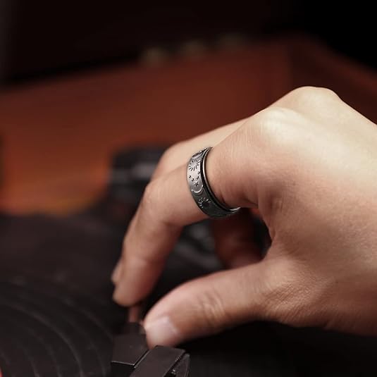 Star Moon Anxiety Relaxing Ring