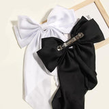 Long Bow Hair Clips In 4 Different Color ( pack of 4 )
