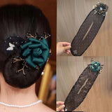 Flower Hair Bun Roller