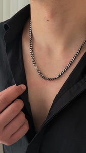 Silver Curb Chain