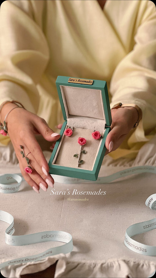 Red Rose Jewellery Set