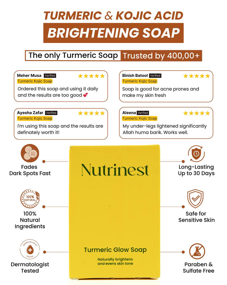 Turmeric & kojic acid brightening soap