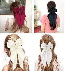 Long Bow Hair Clips In 4 Different Color ( pack of 4 )