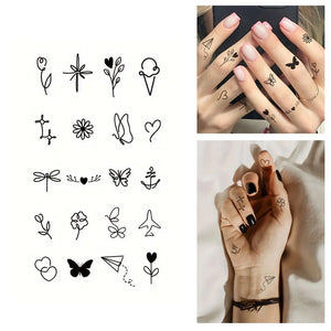 Mini Tattoos Strip pack of 2 in different design