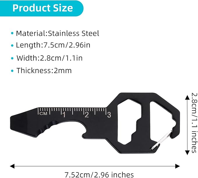 🔧6-In-1 Multi Tool Keychain✨