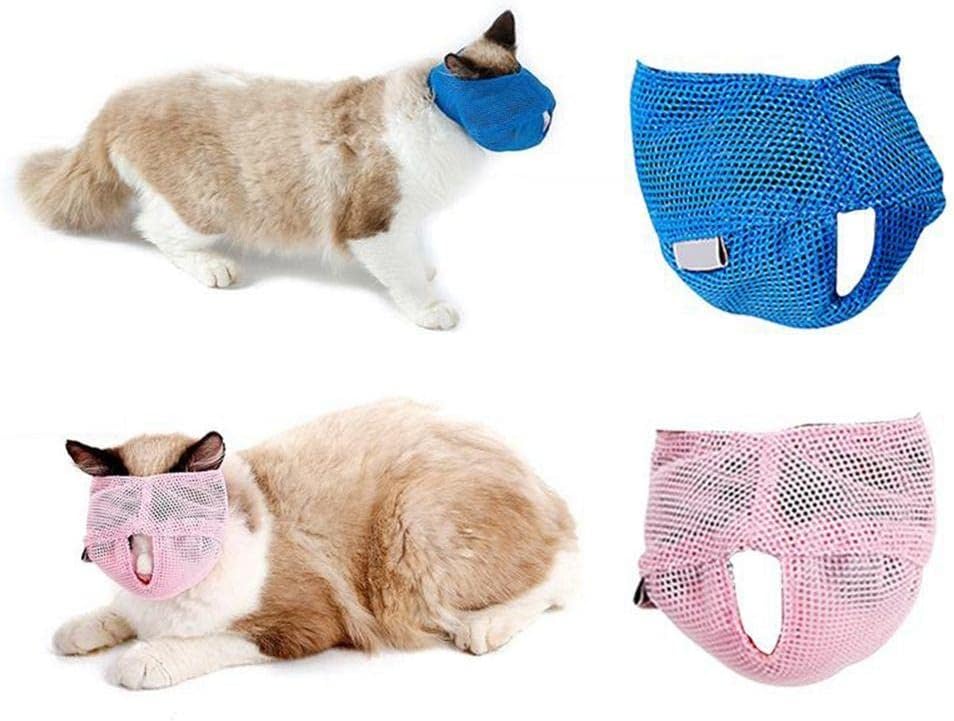 Adjustable Cat Muzzle Pack Of 2