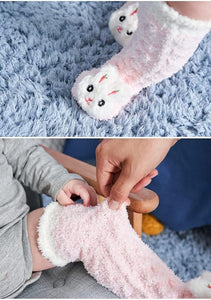 Baby Winter Fluffy Fuzzy Slipper Socks