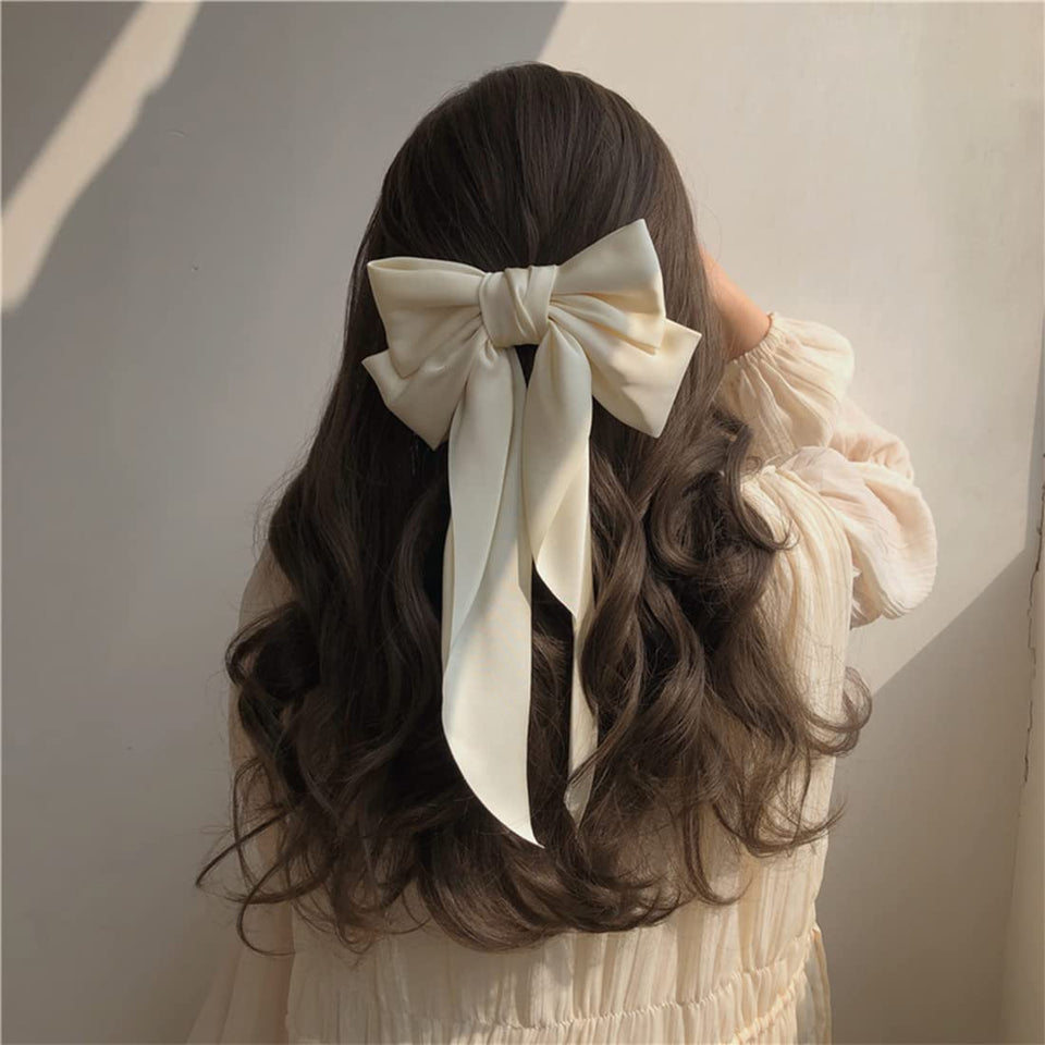 Long Bow Hair Clips In 4 Different Color ( pack of 4 )