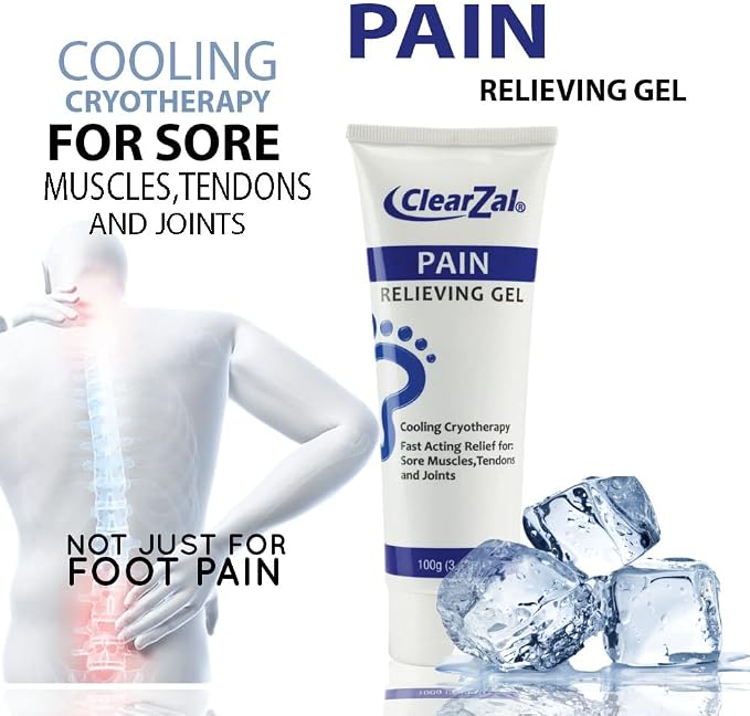 ClearZal Pain Relieving Gel for Feet and Legs 100ml