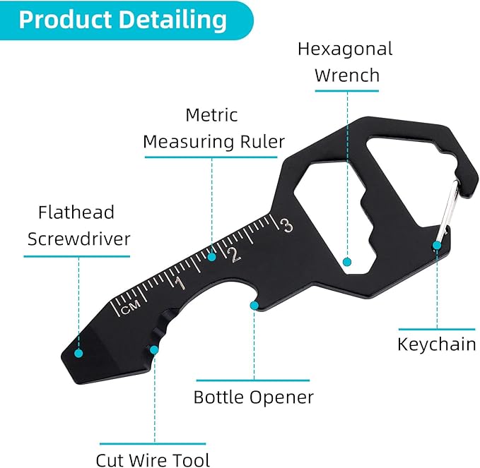 🔧6-In-1 Multi Tool Keychain✨