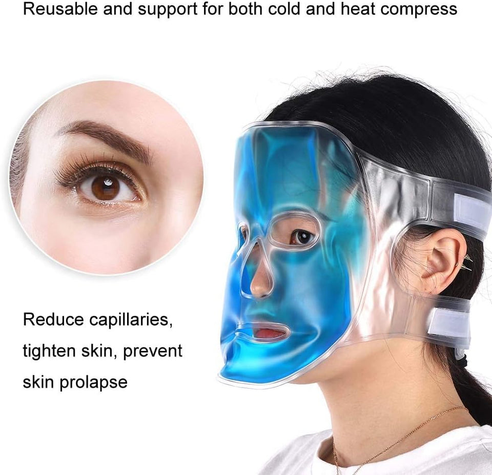 Blue Gel cooling mask for the face