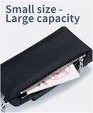 Genuine Leather Long Zipper Wallet
