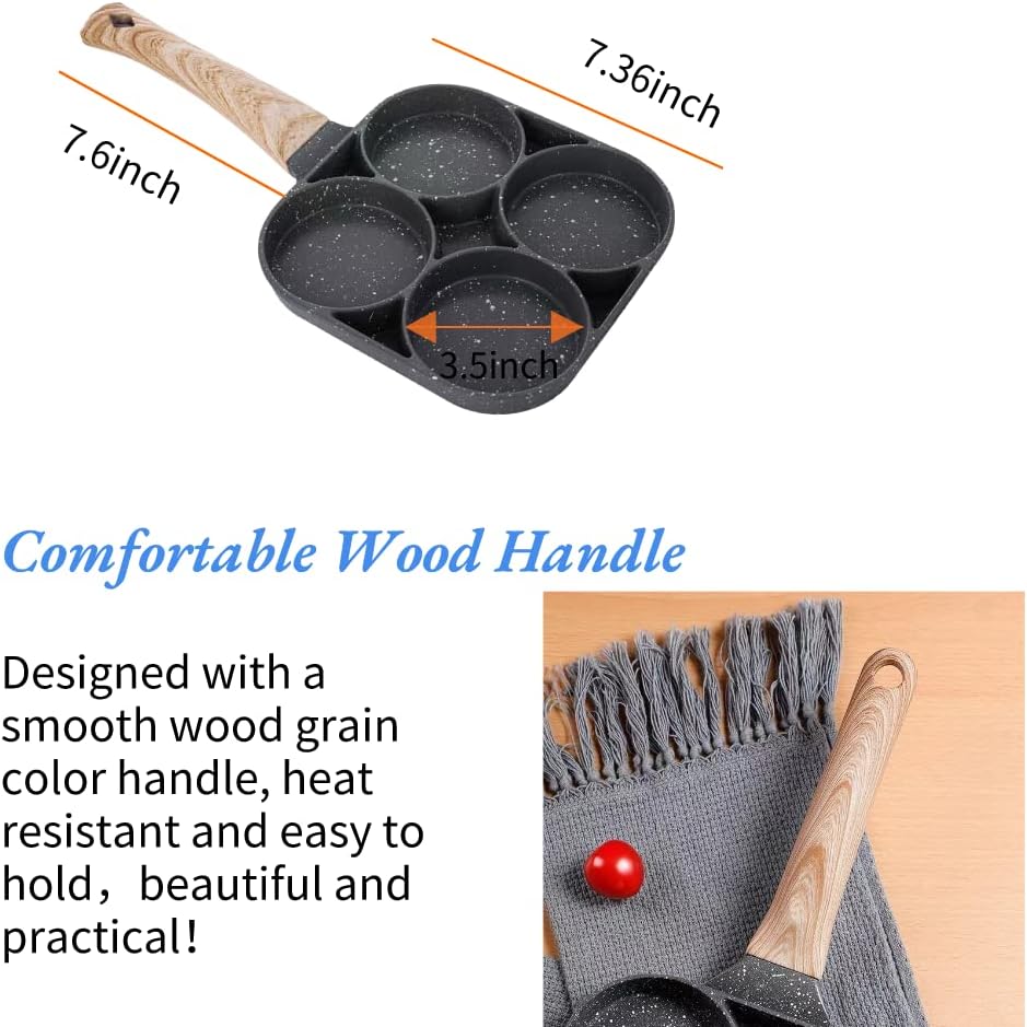 4 Mould Non-Stick Frying Pan