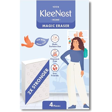Kleenest Magic Eraser Cleaning Sponge|Pack of 4
