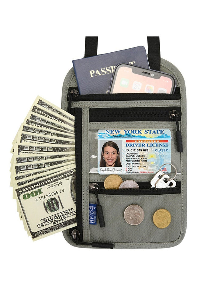 RFID Travel Neck Wallet