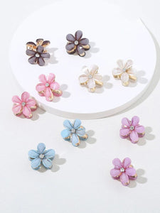 30 PCS Imitation Pearl Flower Clips