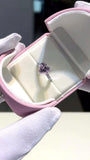 Heart-Shaped Pink Zircon Ring