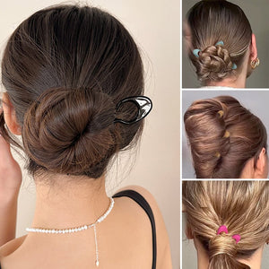 U-Shaped Hair Clip Barrettes Hairpins Woman Girls Ponytail