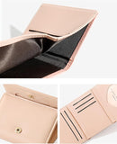 Korean Floral Trifold Wallet