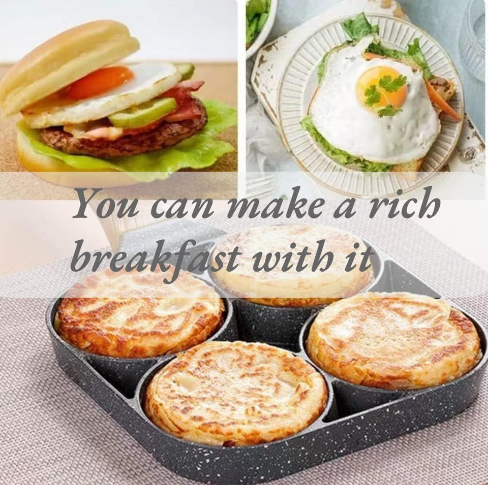 4 Mould Non-Stick Frying Pan